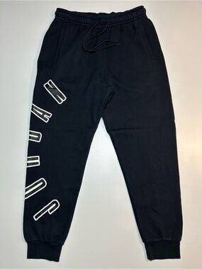 Nike Air Jordan Flight MVP Fleece Joggers Black Graphic Leg Sweatpants